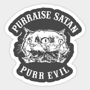 purr evil cat Sticker